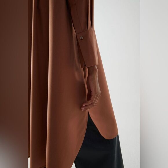 NWT COS Wool Mix Shirt Dress - Picture 6 of 14